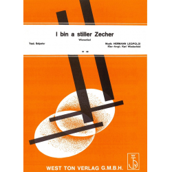 I bin a stiller Zecher - Einzelausgabe Klavier (PVG) - Hermann Leopoldi