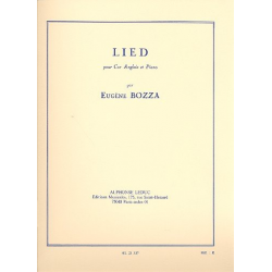 Lied : pour cor anglais et piano - Eugène Bozza