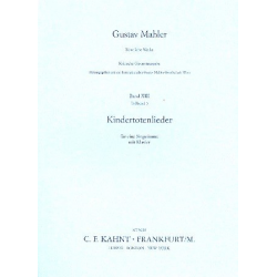 Kindertotenlieder : für Singstimme - Gustav Mahler