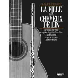 La fille aux cheveux de lin : for flute and guitar - Claude Achille Debussy