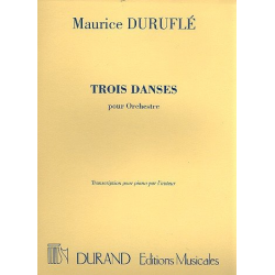 3 danses pour orchestre : - Maurice Duruflé