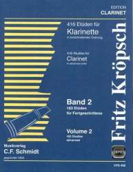 416 Etüden für Klarinette in fortschreitender Ordnung Teil 2 - Fritz Kröpsch