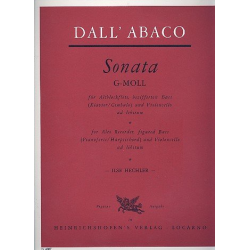 Sonate g-Moll : für - Evaristo Felice Dall'Abaco