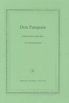 Don Pasquale : Libretto (dt)