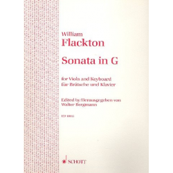 Sonate G-Dur : für Viola und Klavier - William Flackton
