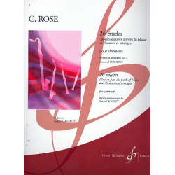 26 études : pour clarinette - Cyrille Rose