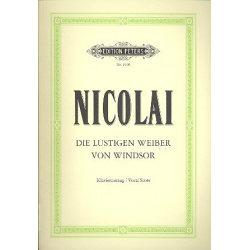 Die lustigen Weiber von Windsor : - Otto Nicolai