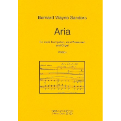 Aria : für 2 Trompeten, 2 Posaunen - Bernard Wayne Sanders