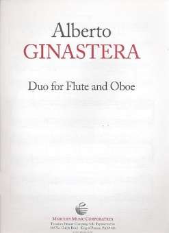 Duo : for flute and oboe