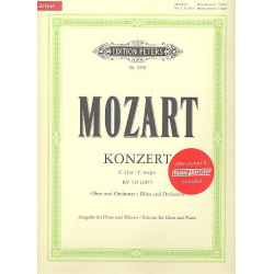 Konzert für Oboe und Orchester C-Dur KV 314 (285d) (1778) (Ausgabe für Oboe und Klavier mit CD - Wolfgang Amadeus Mozart
