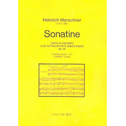 Sonatine op.91 : für Klavier zu 4 Hände - Heinrich August Marschner