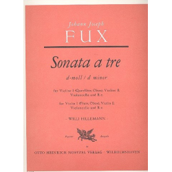 Sonata a tre d-Moll : für 2 Violinen, - Johann Joseph Fux