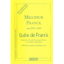 Suite de Franck - 5 Trompeten (Festliche Musik für junge Bläser) - Melchior Franck / Arr. Wolfgang G. Haas