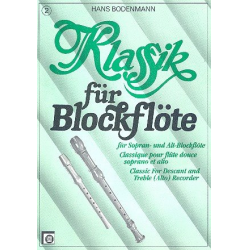 Klassik für Blockflöte 2 - Hans Bodenmann