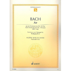 Air BWV1068 : für Flöte und Klavier - Johann Sebastian Bach / Arr. Wolfgang Birtel