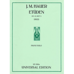 Atonale Etüden op.22 Band 1 : - Josef Matthias Hauer