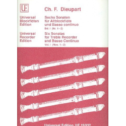 6 Sonaten Band 1 (Nr.1-2) : für - Charles Francois Dieupart