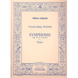 Symphonie no.4 op.13 : pour orgue - Charles-Marie Widor