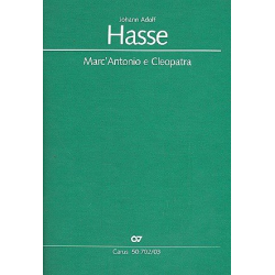 Marc'Antonio e Cleopatra : für - Johann Adolf Hasse
