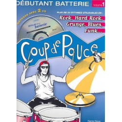 Débutant battérie vol.1 (+ 2 CD's) - Denis Roux