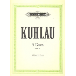 3 Duos op.81 : für 2 Flöten - Friedrich Daniel Rudolph Kuhlau