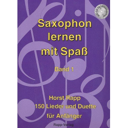 Saxophon lernen mit Spaß Band 1 - Horst Rapp