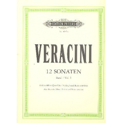 12 Sonaten Band 1 (Nr.1-3) : - Francesco Maria Veracini