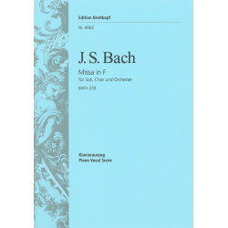 Messe F-dur BWV 233 - Johann Sebastian Bach / Arr. Salomon Jadassohn
