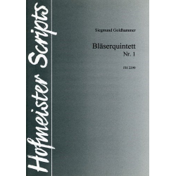Bläserquintett Nr. 1 - Stimmensatz - Siegmund Goldhammer