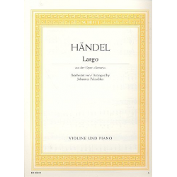 Largo aus Xerxes : - Georg Friedrich Händel (George Frederic Handel) / Arr. Johannes Palaschko