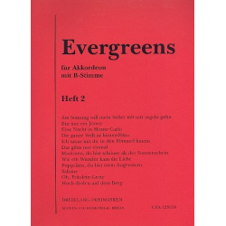 Evergreens, Heft 2, für Akkordeon