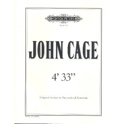 4' 33'' : for any instrument - John Cage