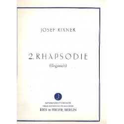 Rhapsodie Nr.2 : für Salonorchester - Josef Rixner