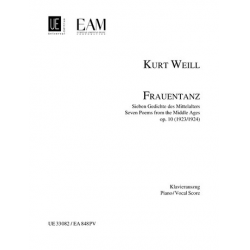 Frauentanz op.10 für Sopran, Flöte, - Kurt Weill