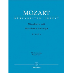 Missa brevis G-Dur KV49 : - Wolfgang Amadeus Mozart