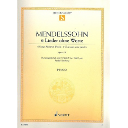 6 Lieder ohne Worte op.19 : für Klavier - Felix Mendelssohn-Bartholdy