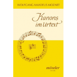 Mozart-Kanons im Urtext - Wolfgang Amadeus Mozart