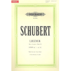 Lieder Band 2 : für tiefe - Franz Schubert