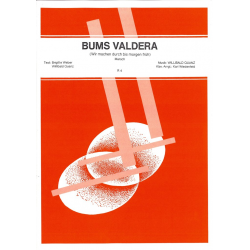 Bums Valdera (Wir machen durch...) - Einzelausgabe Klavier (PVG) - Willibald Quanz / Arr. Karl Wiedenfeld