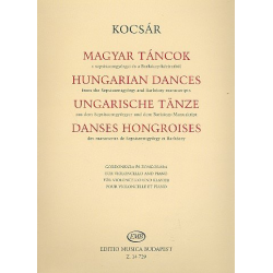 Ungarische Tänze für Violoncello - Miklos Kocsar