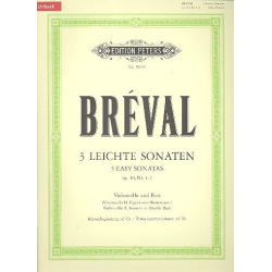 3 leichte Sonaten op.40,1-3 : - Jean Baptiste Breval