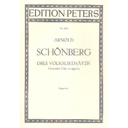 3 Volksliedsätze : für - Arnold Schönberg