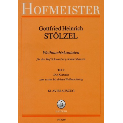 Weihnachtskantaten Band 1: - Gottfried Heinrich Stölzel