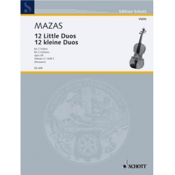 12 kleine Duos op.38 Band 2 : - Jacques Mazas