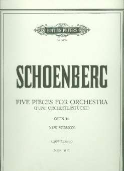 5 Pieces for Orchestra op.16