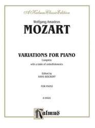Mozart Variations Cmplt. P/S - Wolfgang Amadeus Mozart