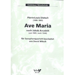 Ave Maria - Saxophonquartett - Pierre-Louis Dietsch / Arr. David Witsch