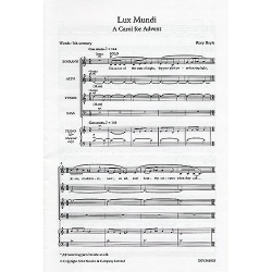 Lux Mundi : for mixed chorus a cappella - Rory Boyle