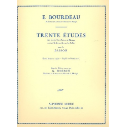 30 Etudes : pour le bassoon - Eugène Bourdeau