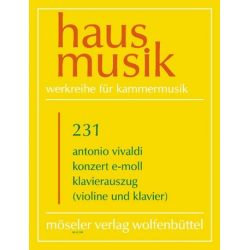 Konzert e-Moll für Violine, Streicher und Bc ( PV 109 ) - Antonio Vivaldi / Arr. Hanno Haag
